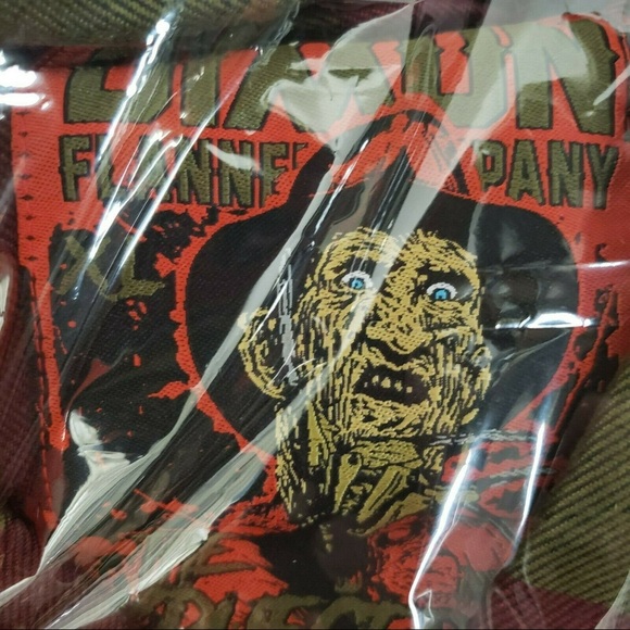 Men’s Dixxon Flannel Size Extra Large XL Freddy Krueger Halloween Long Sleeve - Picture 5 of 6